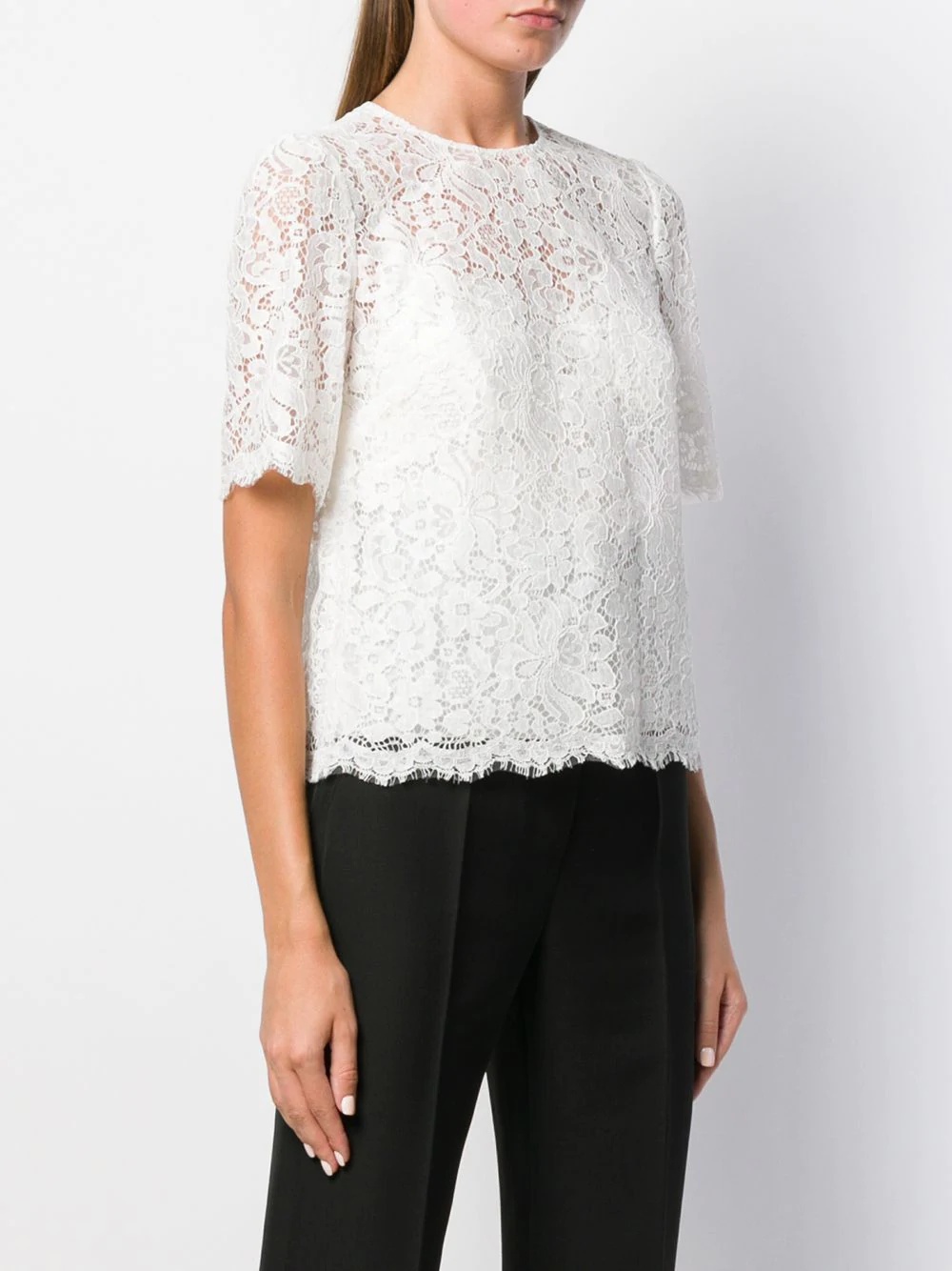 floral lace top - 3