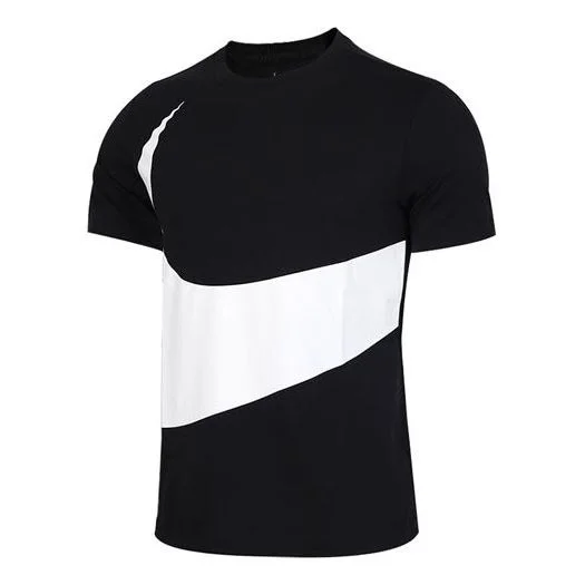 Nike Sportswear Swoosh Large Short Sleeve Black CW4305-010 - 1