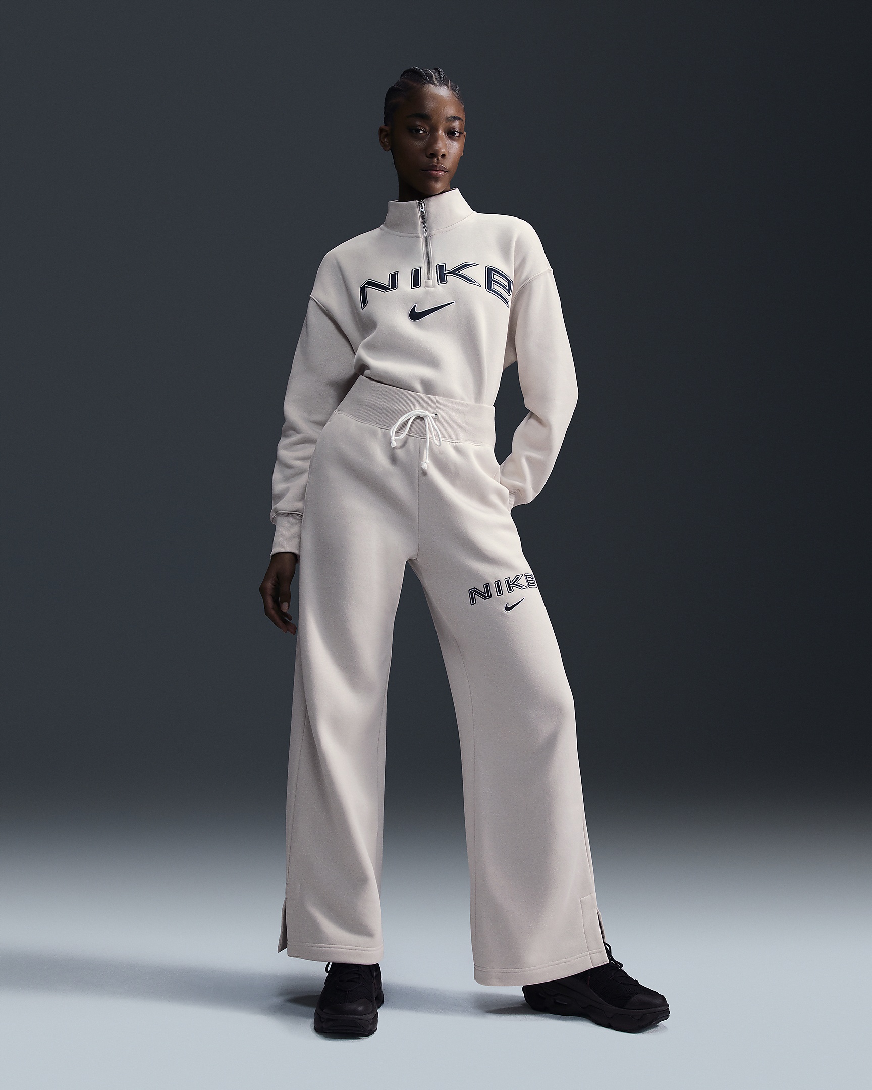 Nike Sportswear Phoenix Fleece Women's Oversized 1/4-Zip Logo Top - 4
