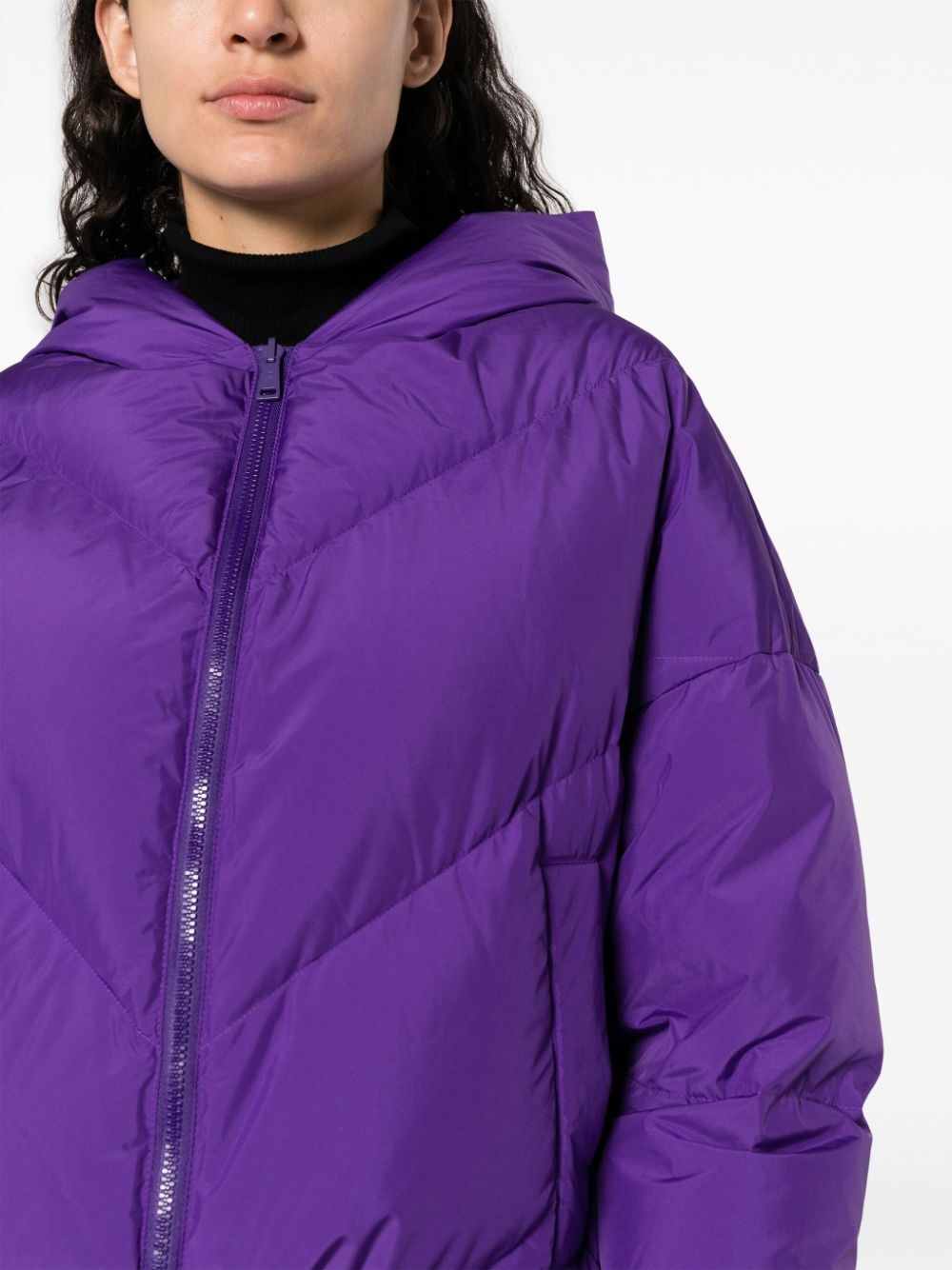 reversible quilted padded jacket - 5