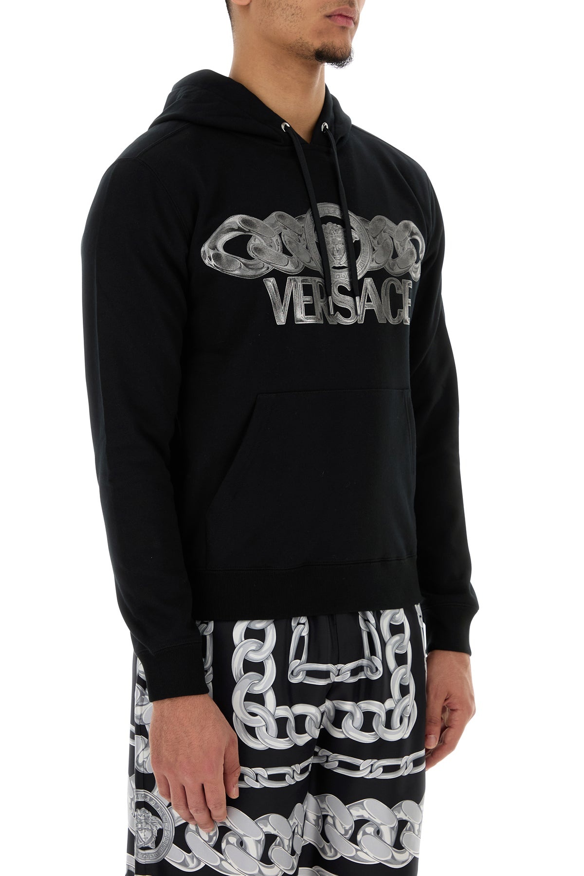 Black cotton sweatshirt - 3