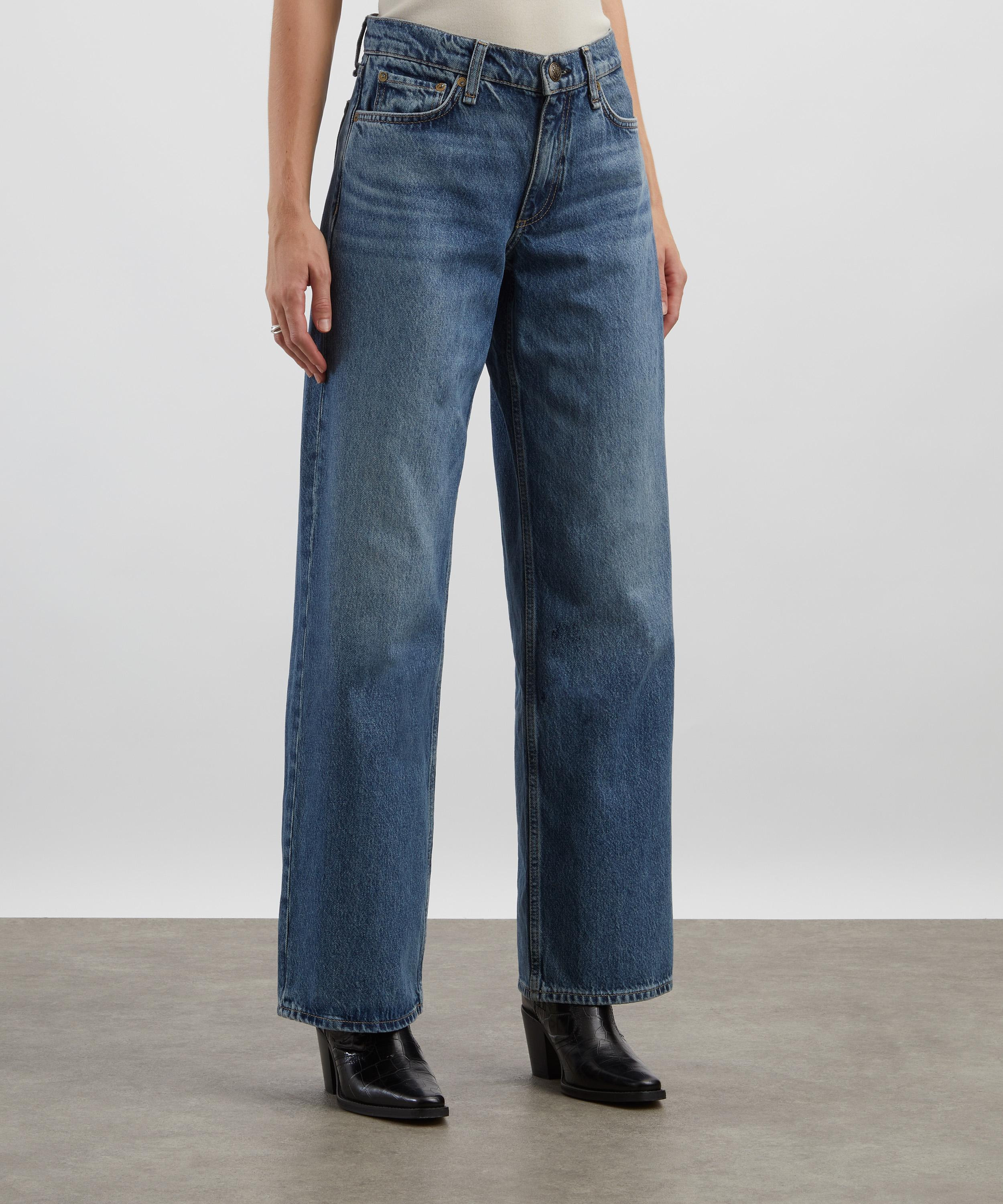 Saige Relaxed Straight Jeans in Echo - 3