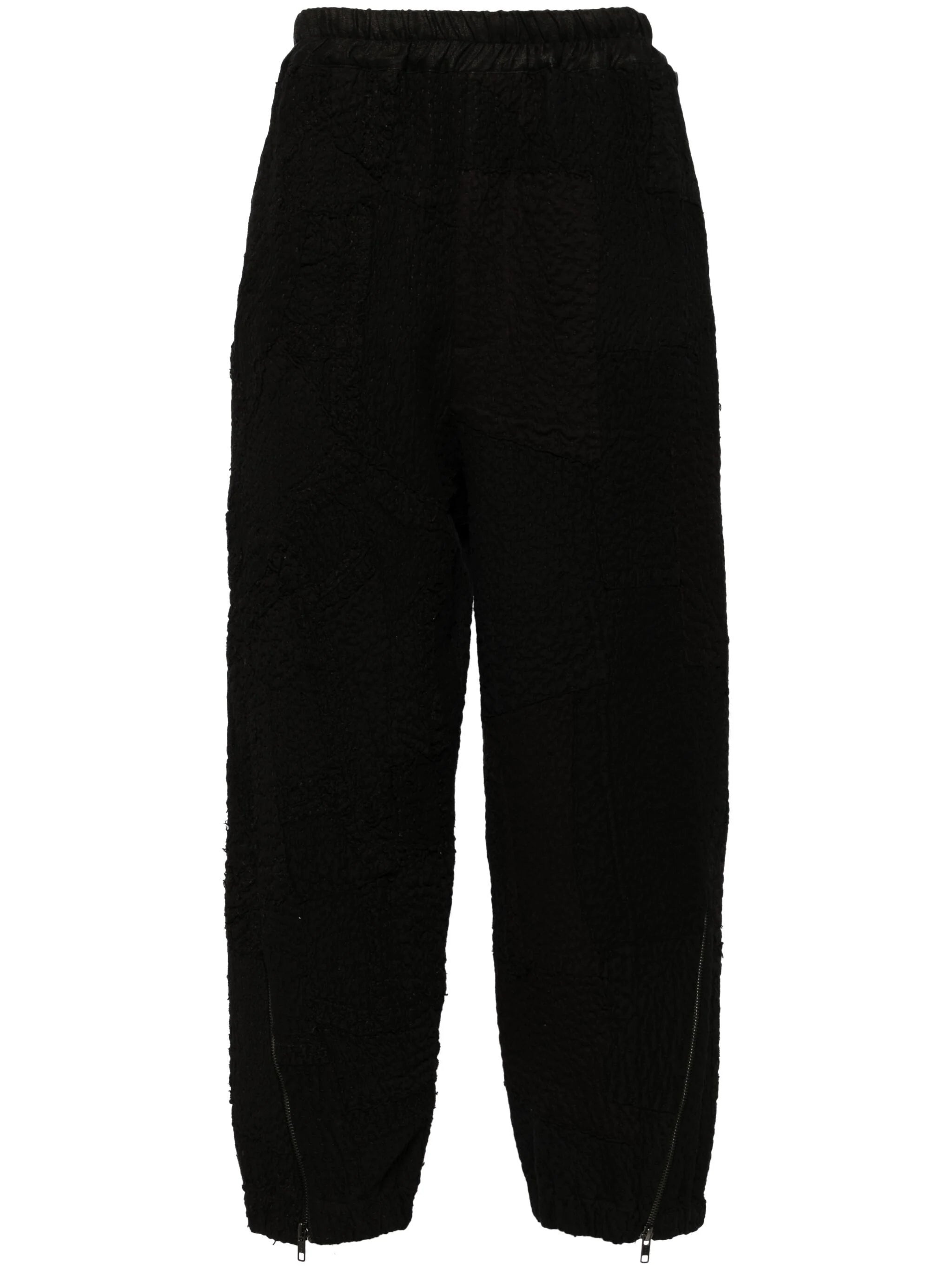 TAPERED-LEG COTTON TROUSERS - 1