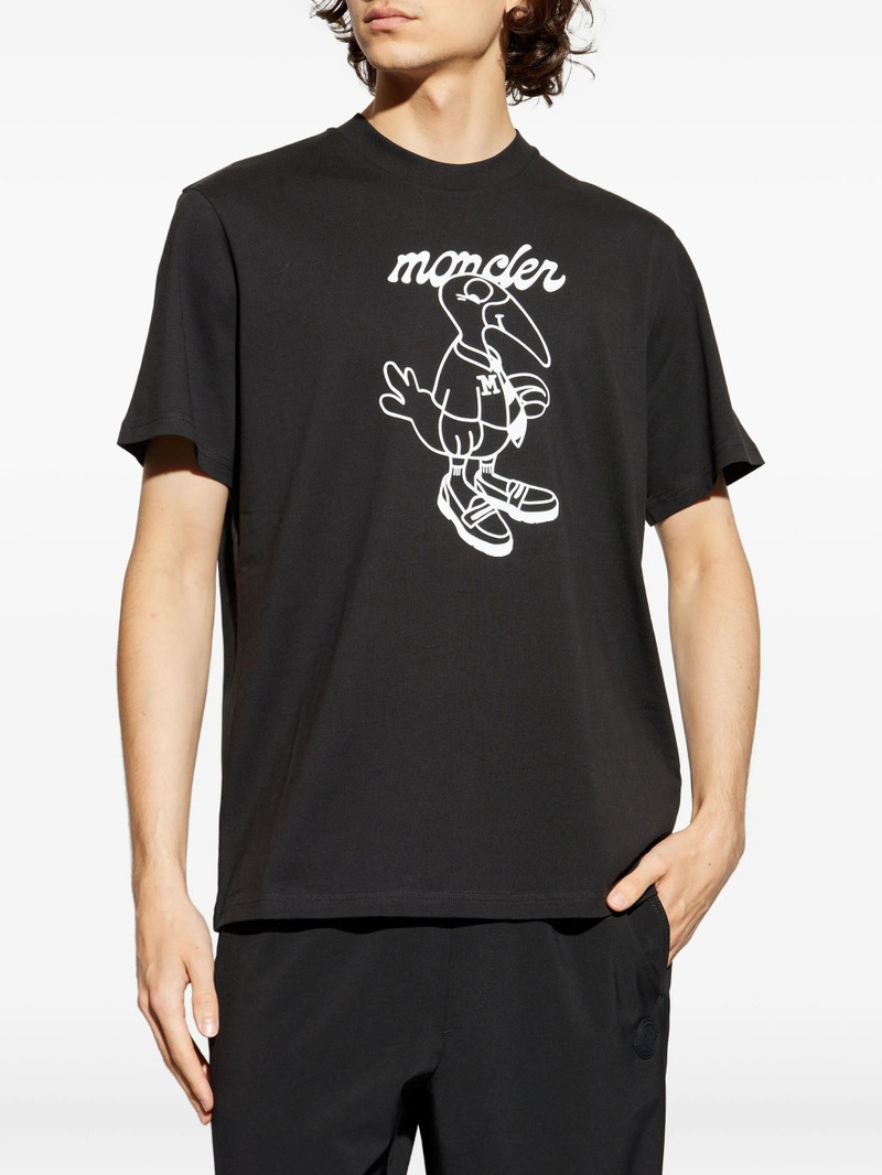 Moncler Moncler Bird-print T-shirt outlook