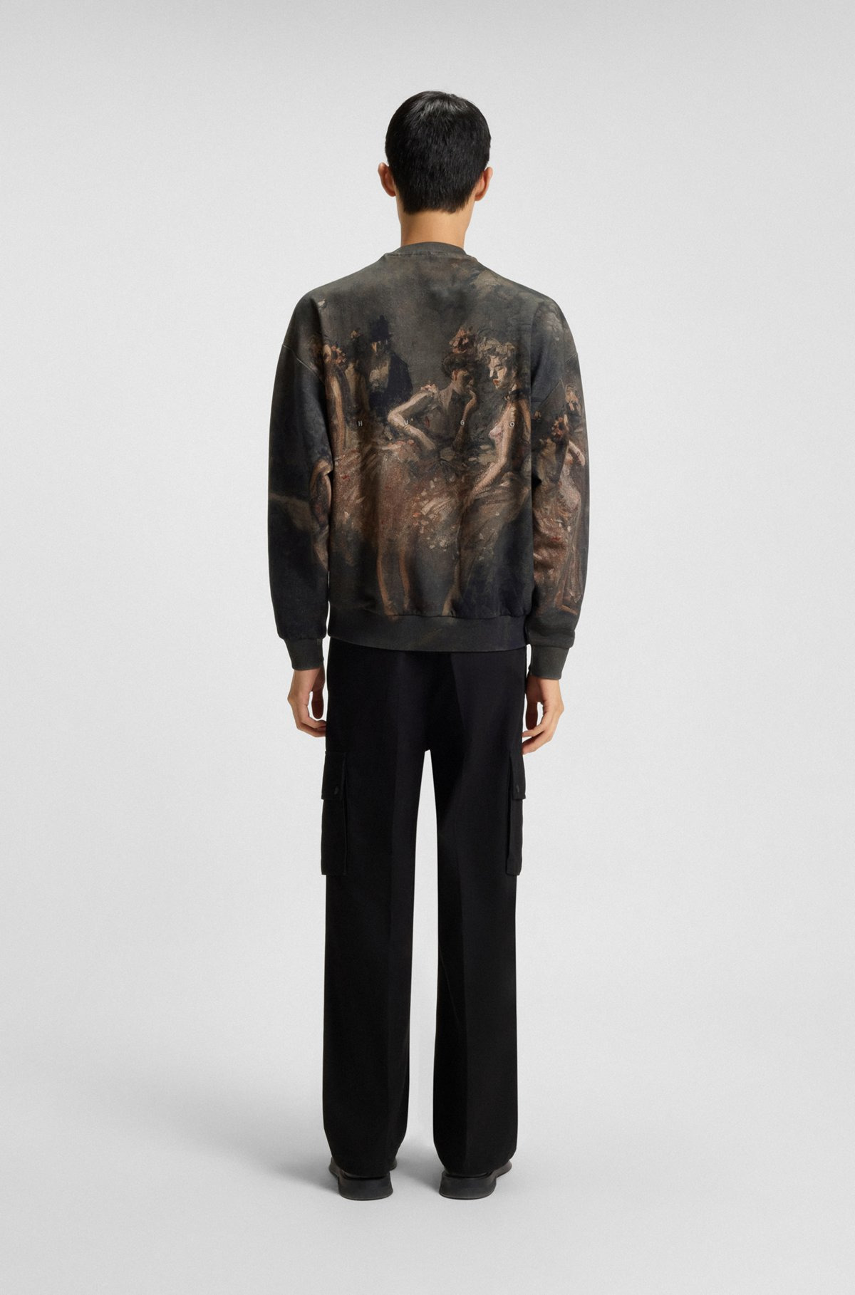 HUGO X APOH OVERSIZE-FIT SWEATSHIRT WITH BALLERINA PRINT - 5