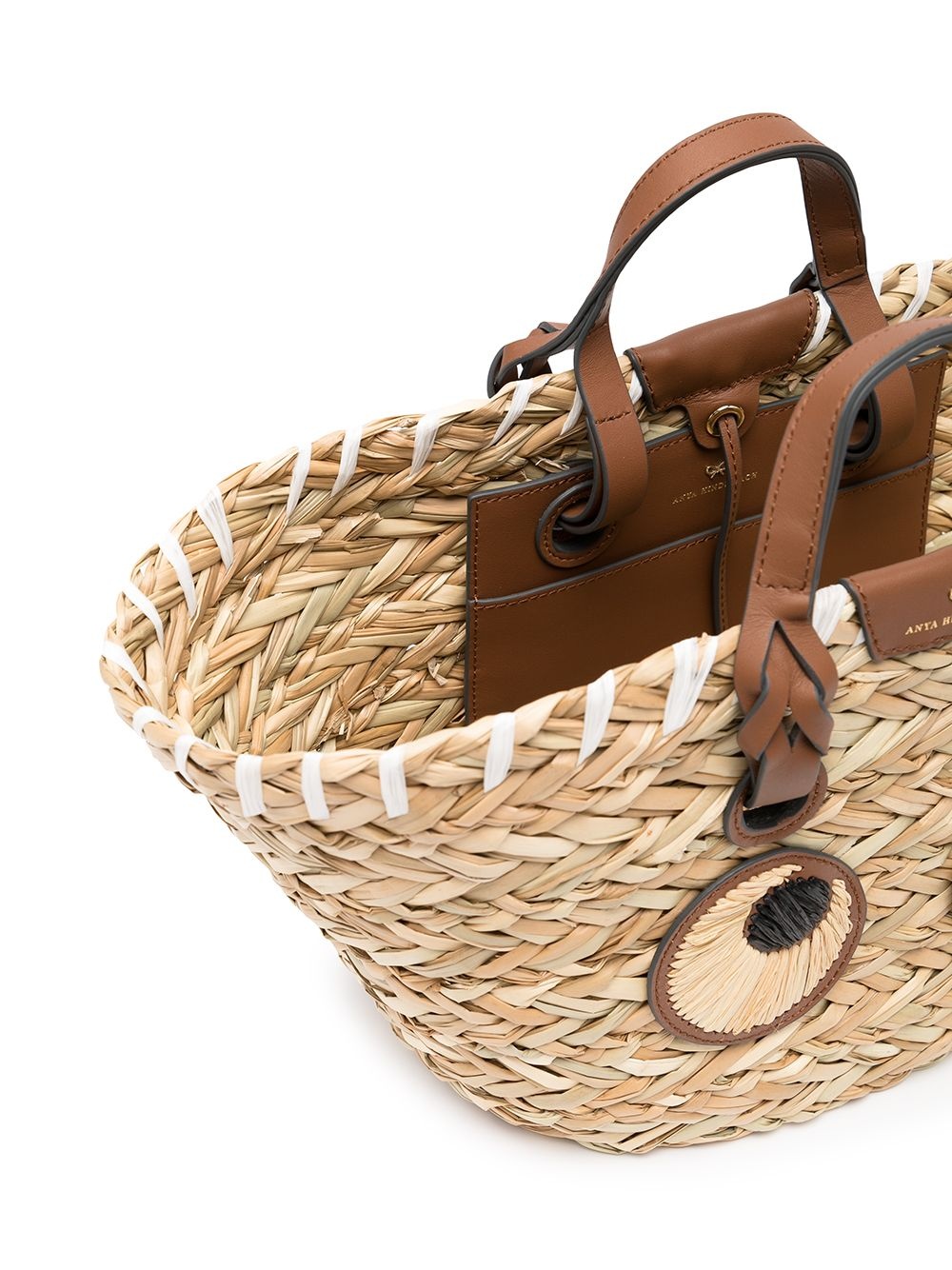 Eyes seagrass straw bag - 5