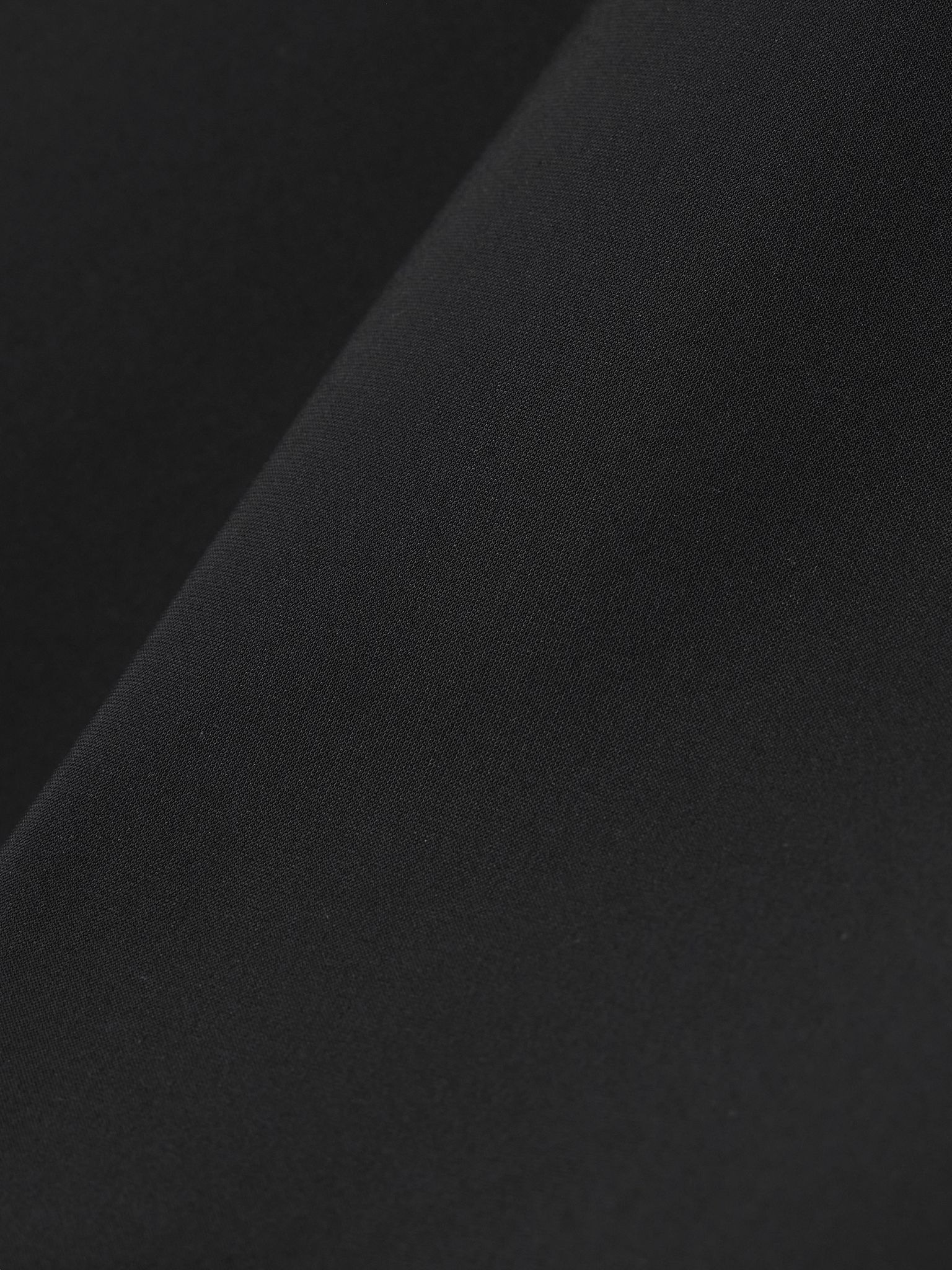 Cropped stretch recycled-scuba tapered pants Black - 4