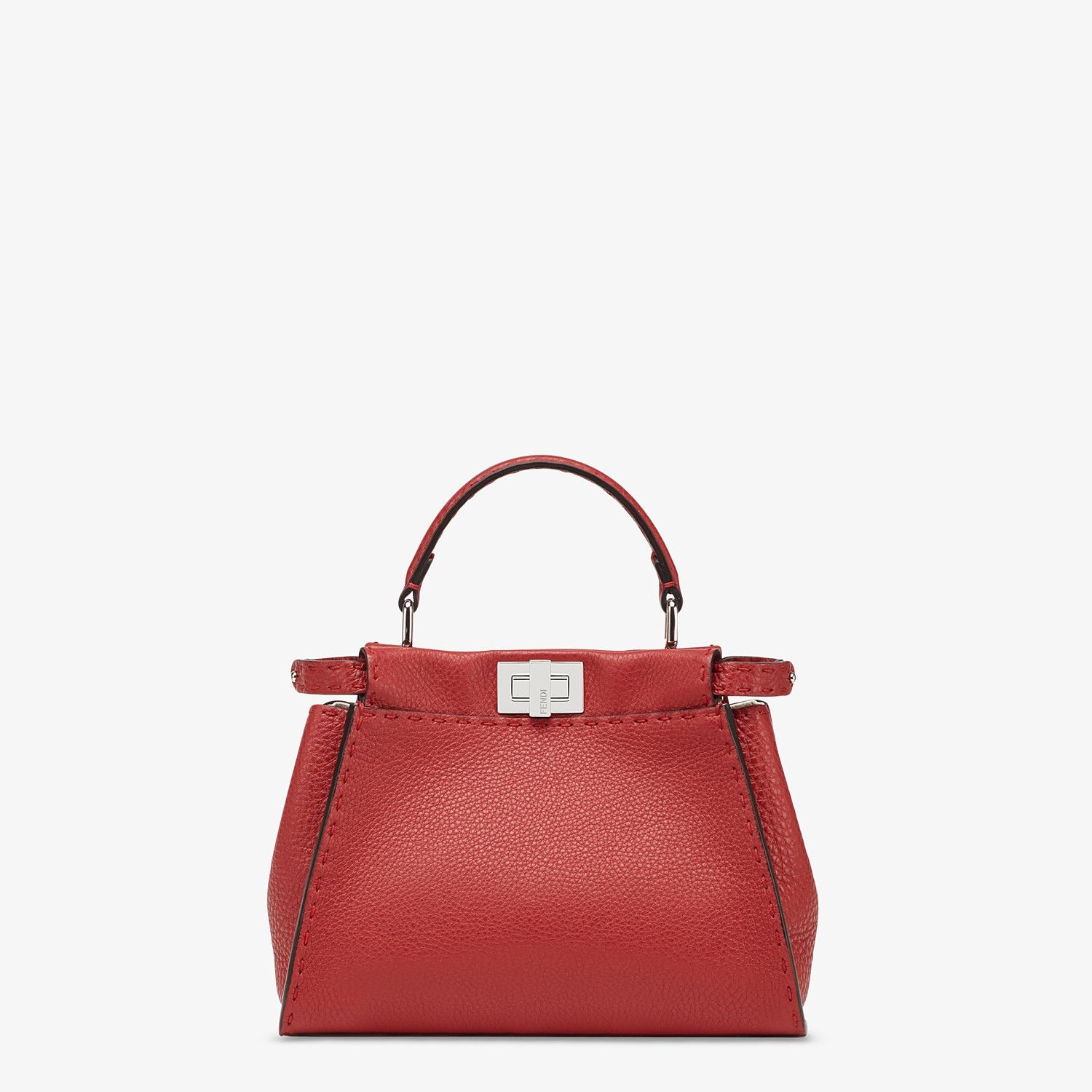 Red leather bag - 1