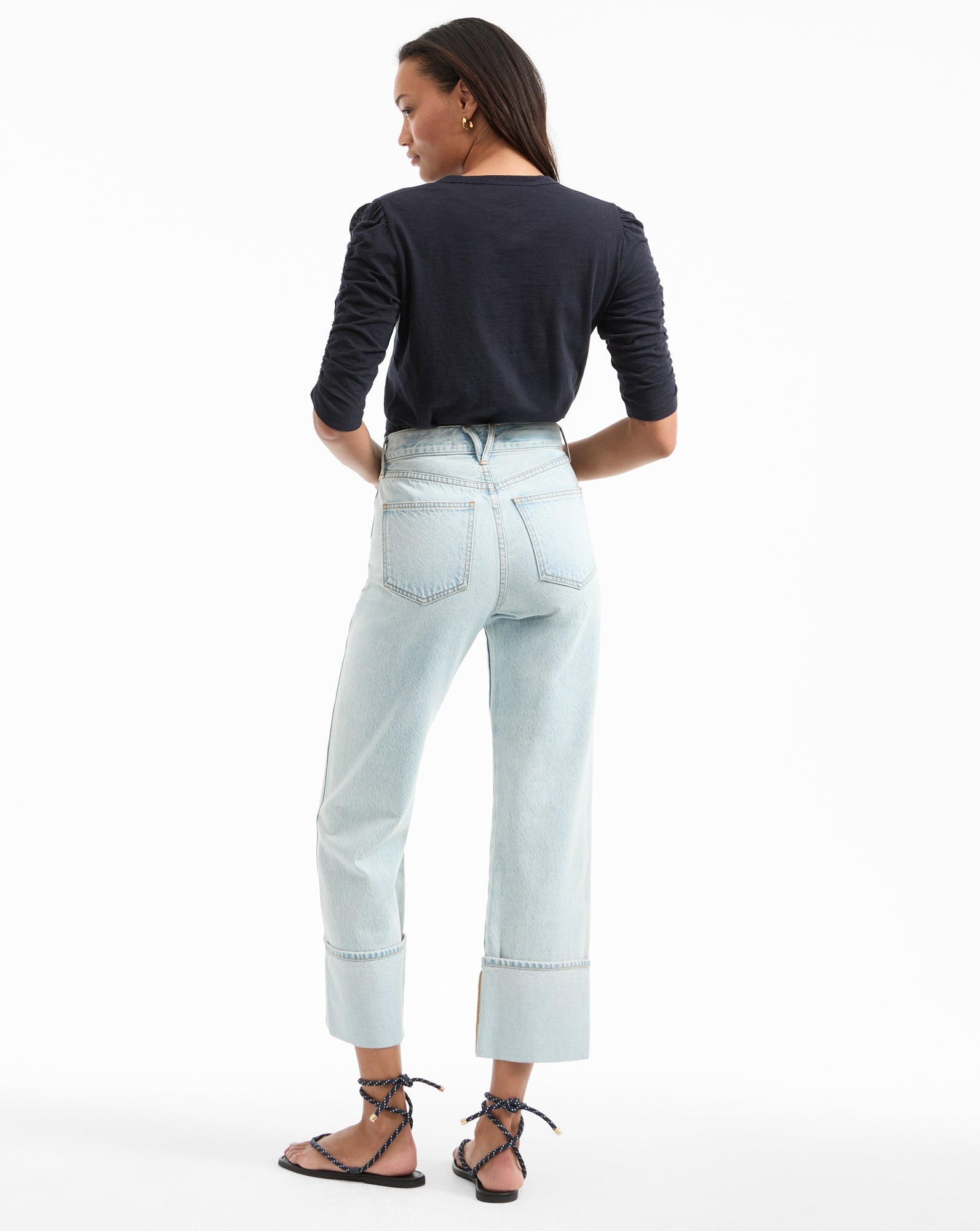 WALDORF RUCHED-SLEEVE TEE - 5