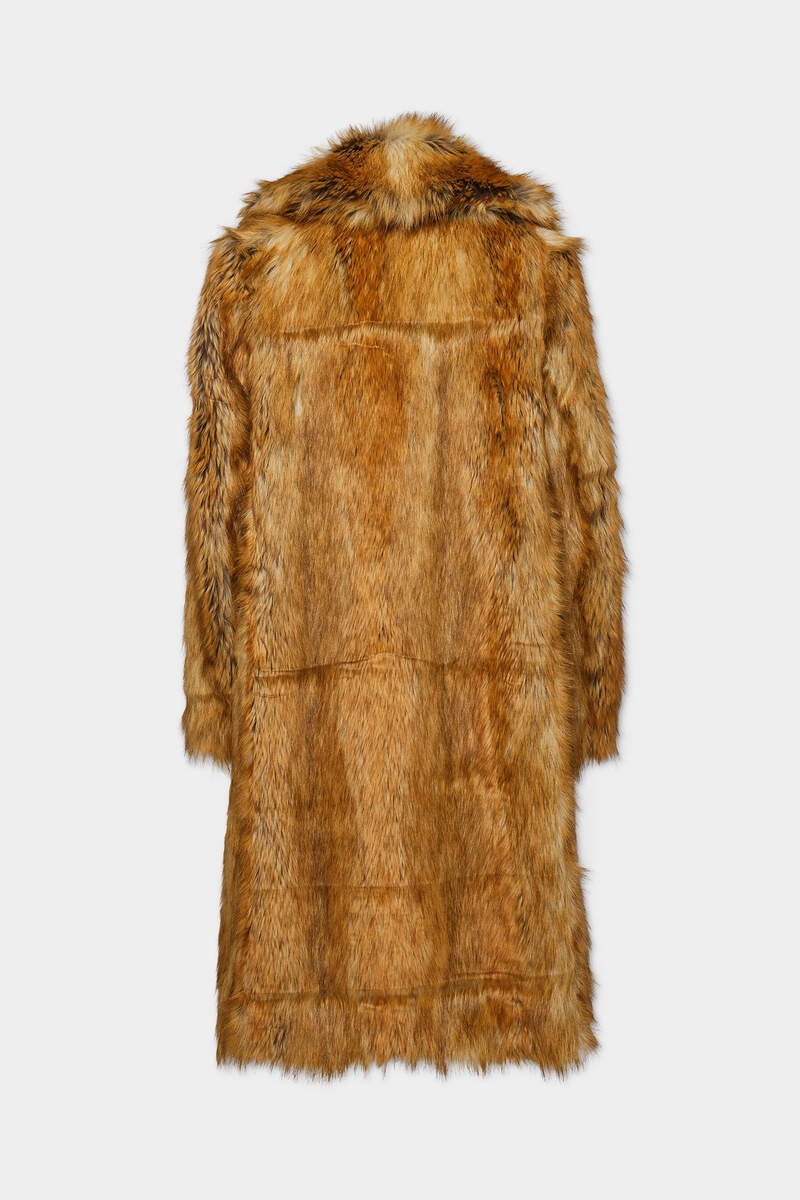 FAUX FUR LONG COAT - 2