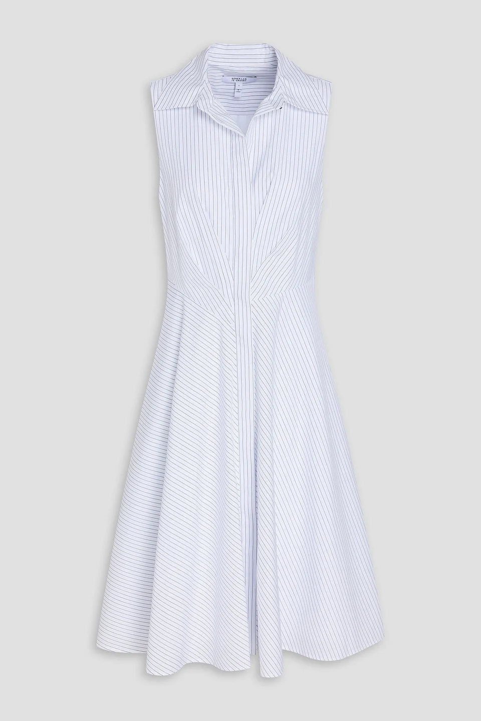 Reena striped cotton-poplin shirt dress - 1