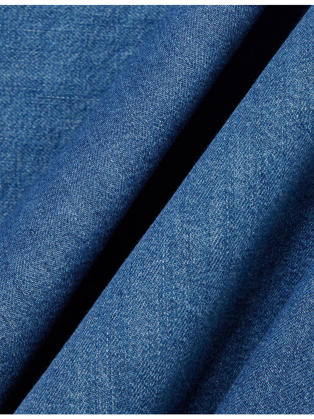 Flared Wrap Denim Mini Dress - 6