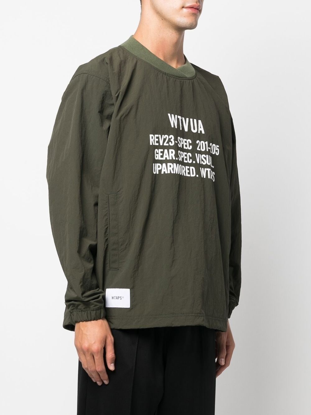 WTAPS text-print long-sleeve sweatshirt | REVERSIBLE