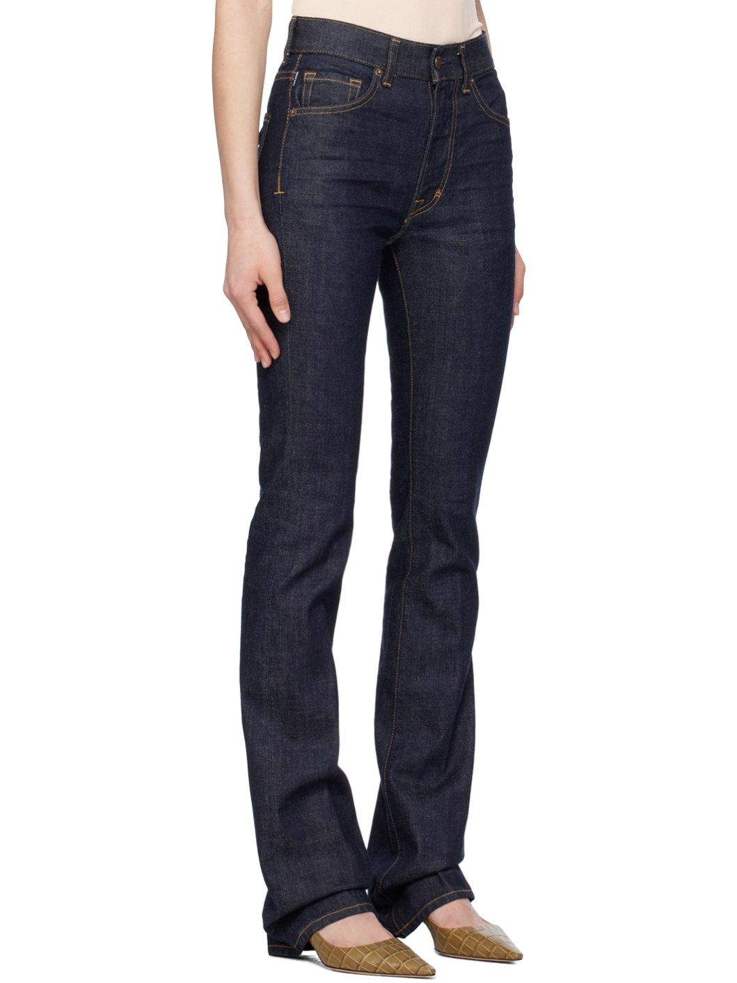 Indigo Flared Jeans - 2