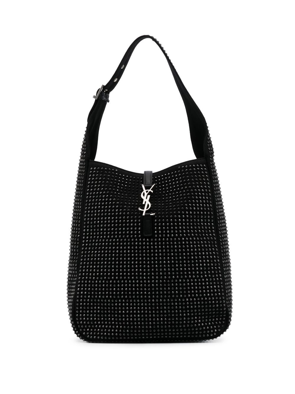 YSL-plaque studded shoulder bag - 1