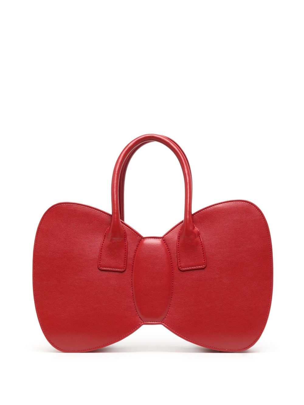 bow-shape leather bag - 1