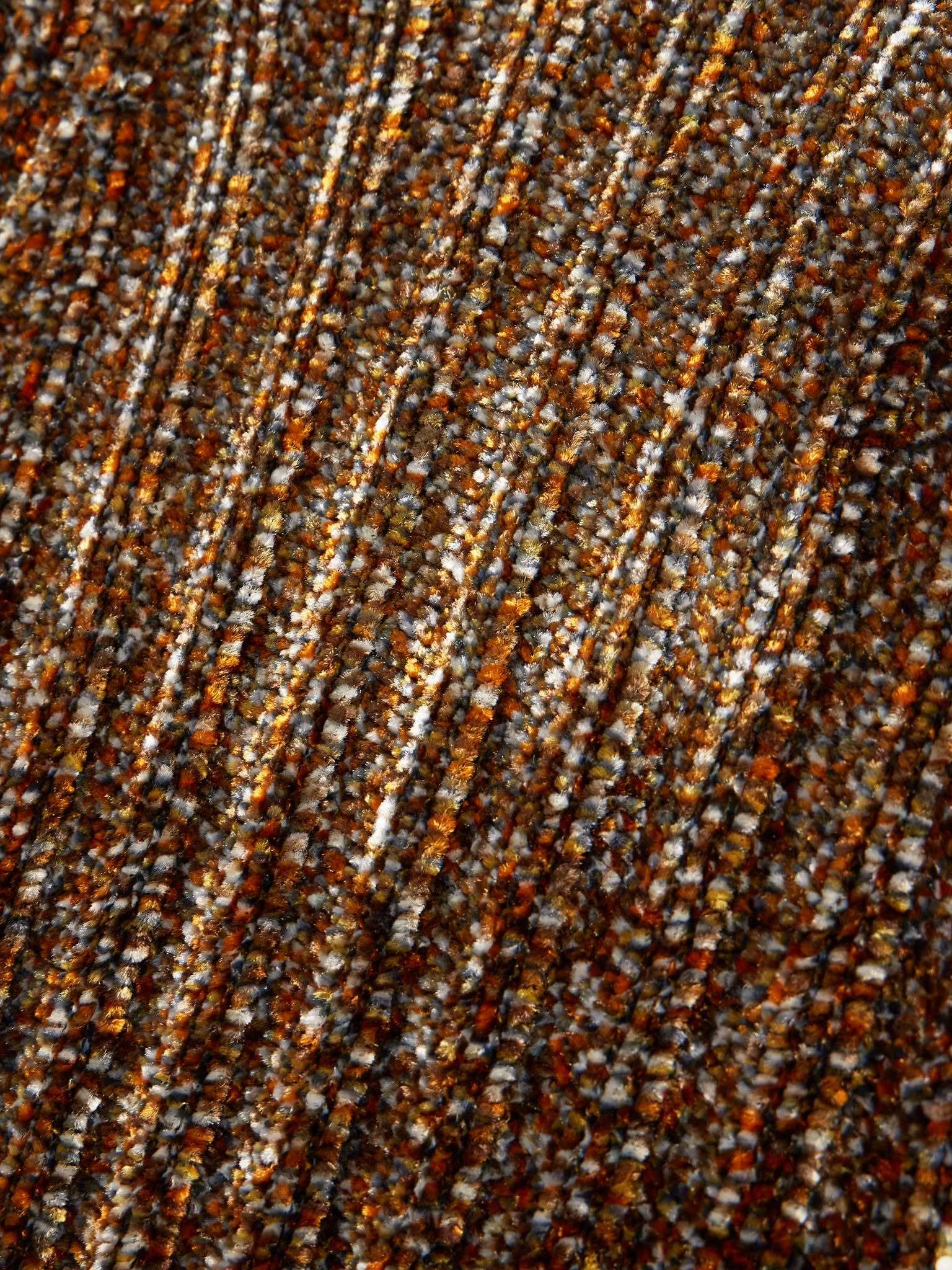Chenille turtleneck sweater Brown - 5