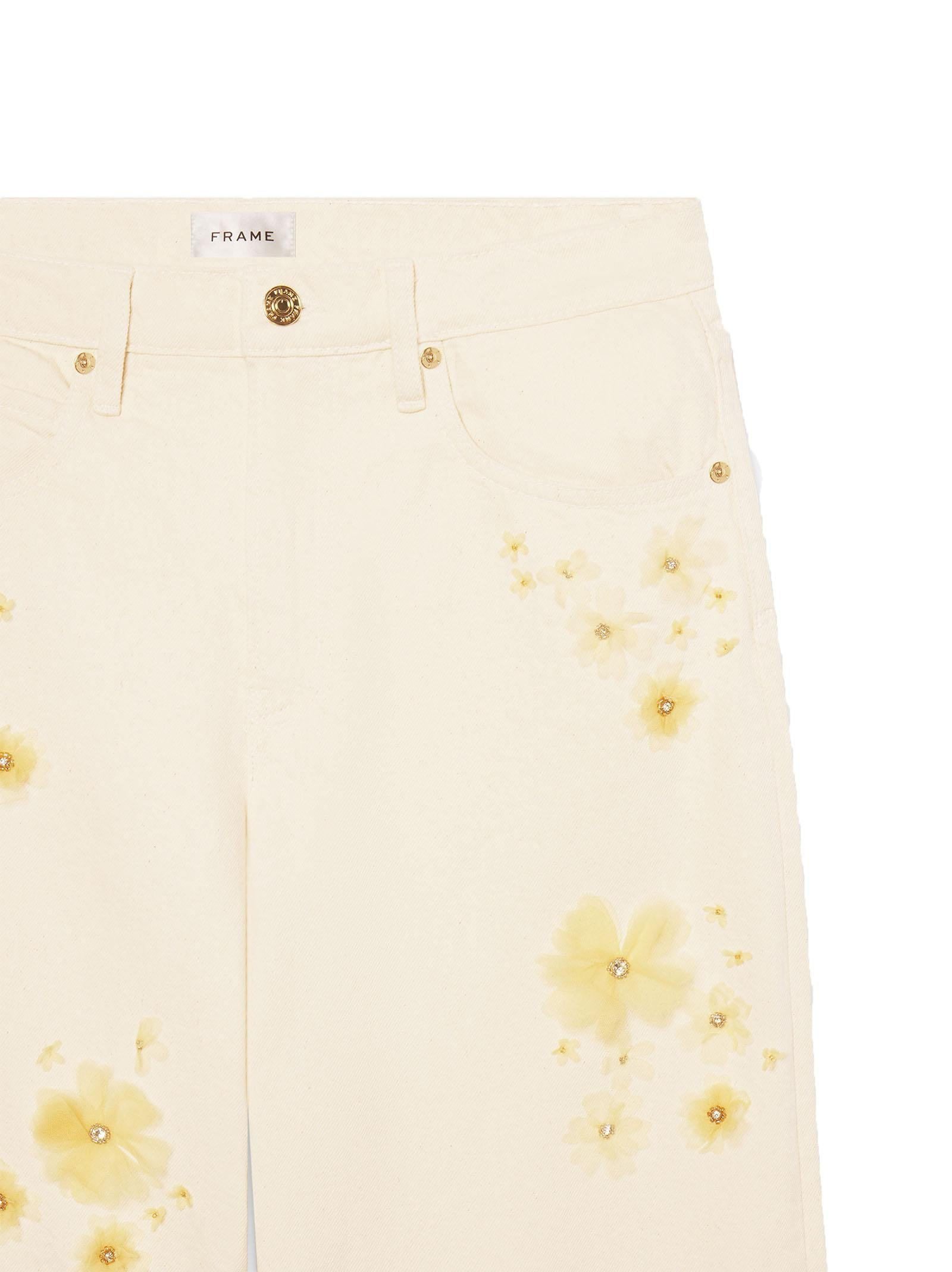 JEANS EMBELLISHED LOW SLUNG BARREL FRAME - 3