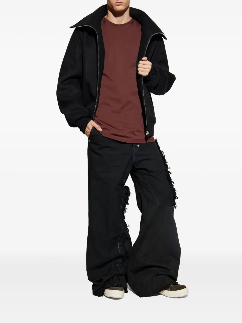 RICK OWENS - Men Blixa Dracucollar Jacket - 3