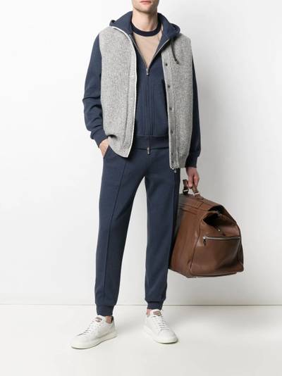 Brunello Cucinelli drawstring fastening track pants outlook