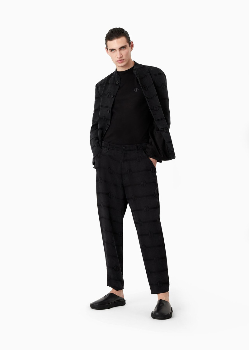 Cotton-interlock T-shirt with embroidered logo 6