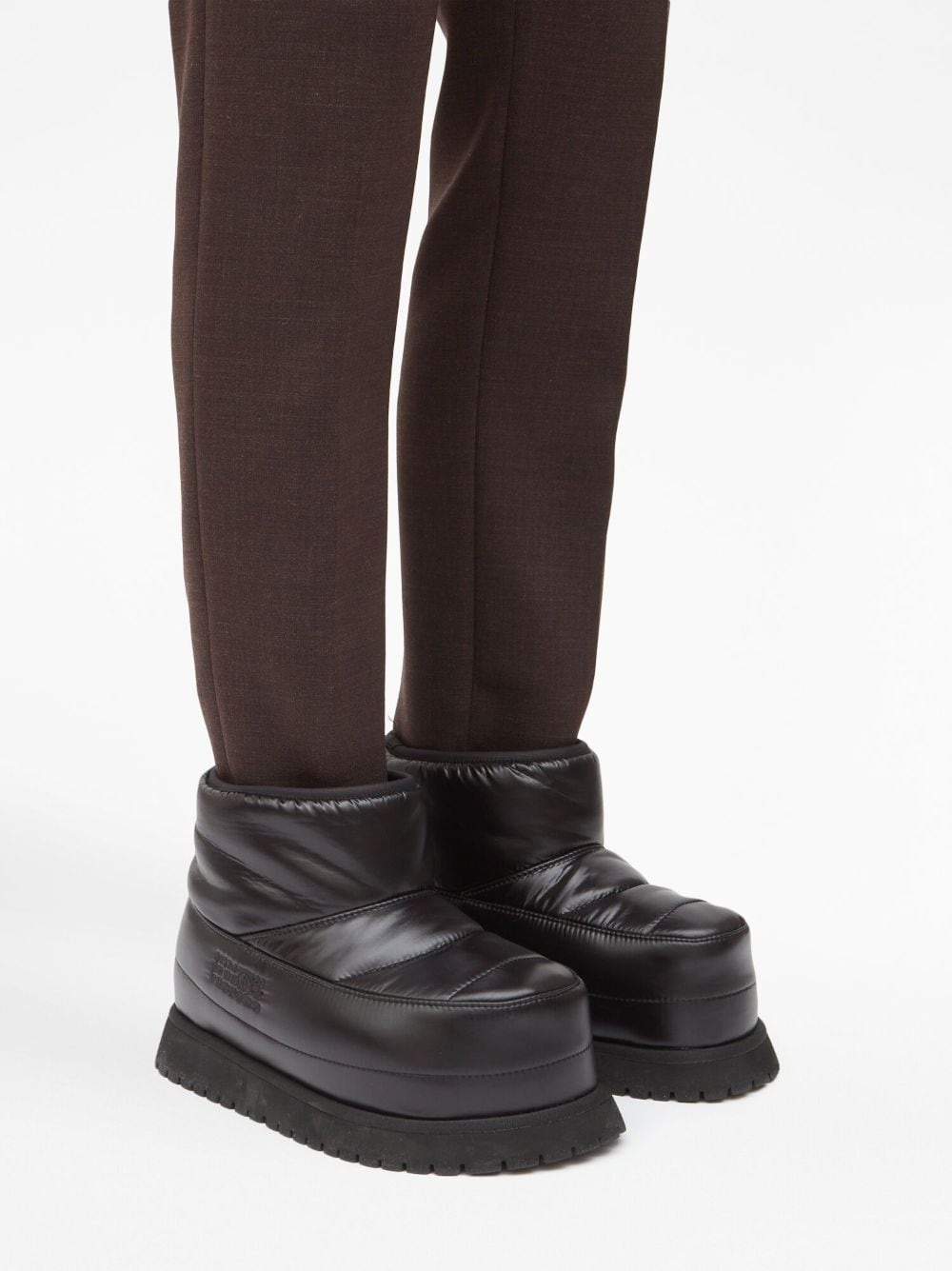 round-toe padded boots - 6