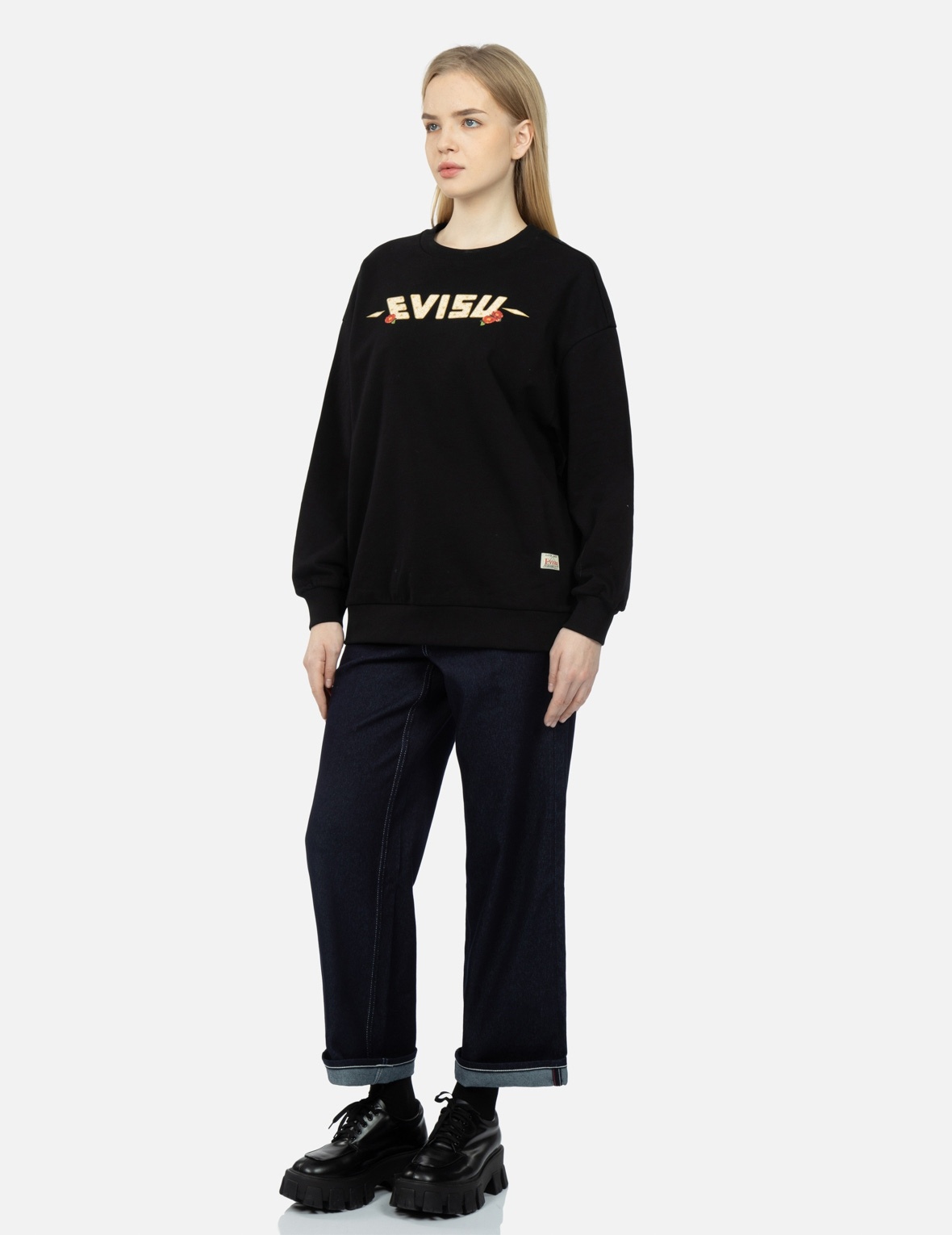 PEACOCK AND TSUBAKI PRINT SWEATSHIRT - 4
