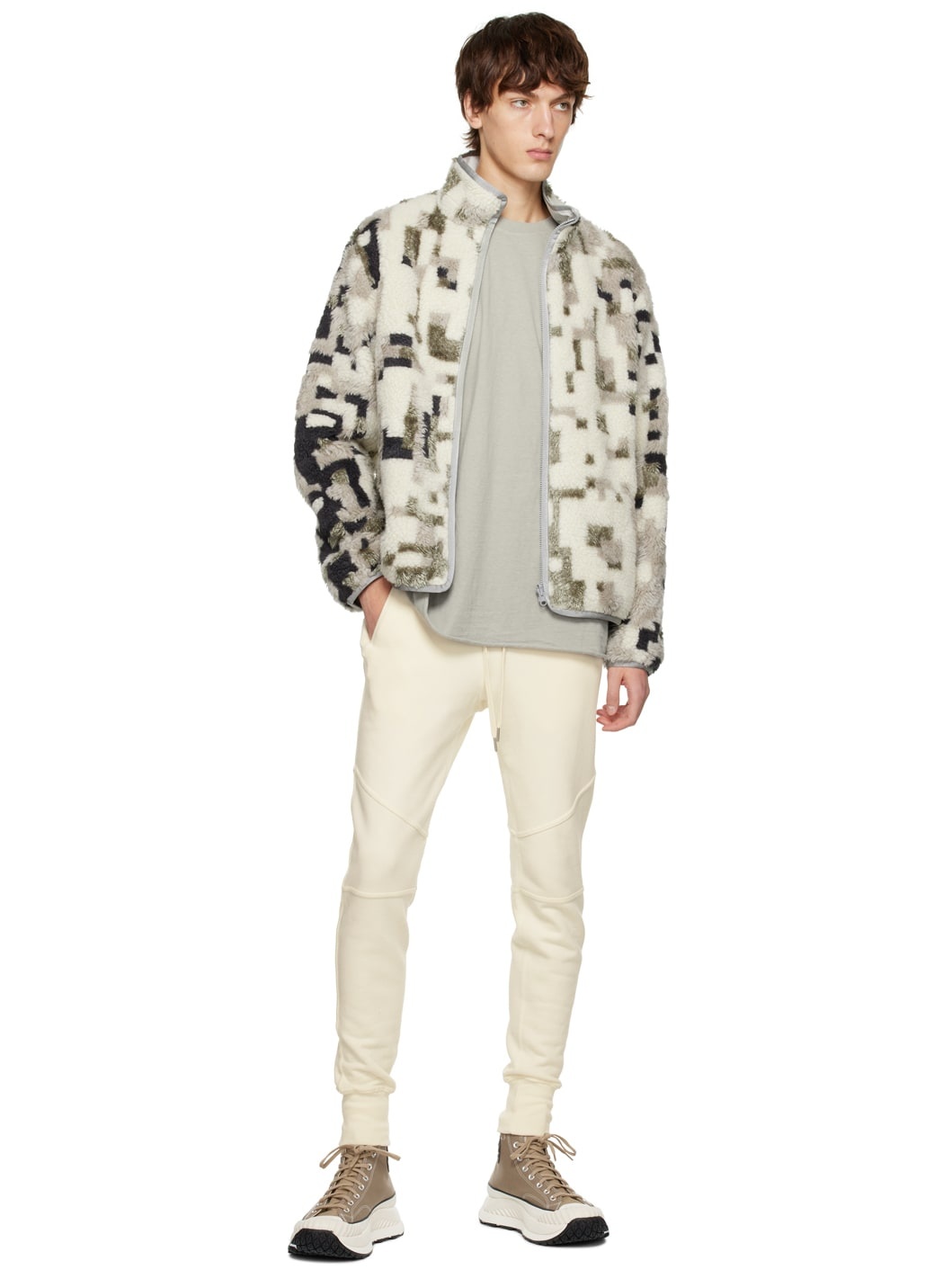 Off-White Tapered Lounge Pants - 4