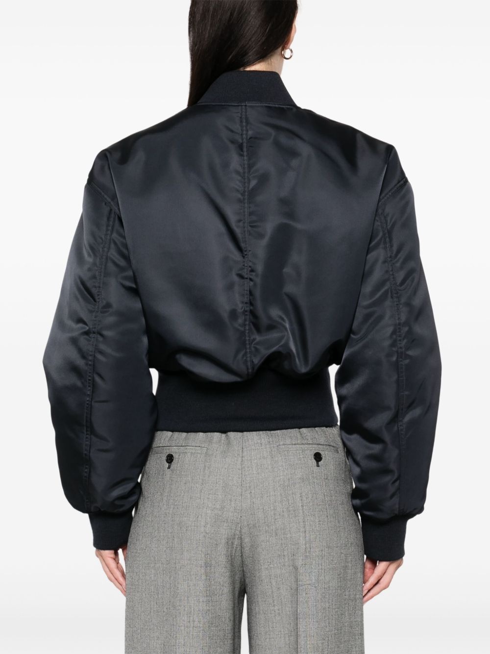 cropped bomber jacket - 4