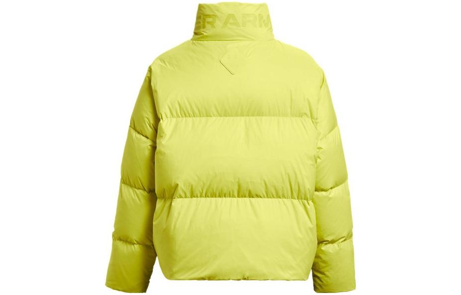 (WMNS) Under Armour ColdGear Infrared Fleece Down Jacket 'Neon Green' 1378858-743 - 2