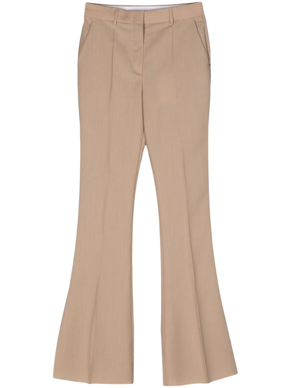 high-waist flared trousers - 1