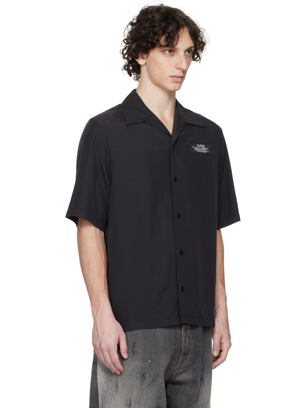 Black 'Amiri Spirit' Bowling Shirt - 2