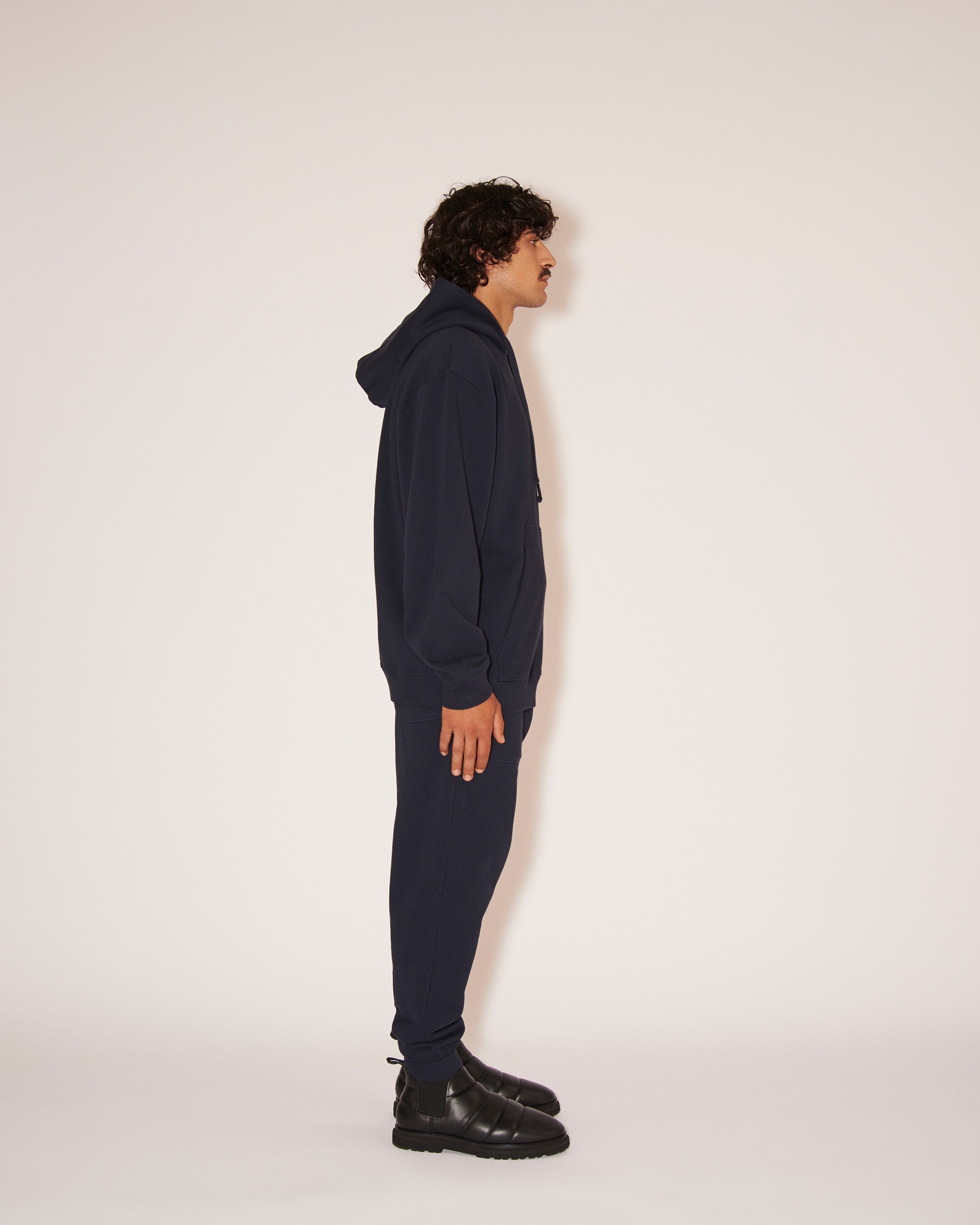 SHAY - Fleece relaxed fit sweatpants - Navy - 5