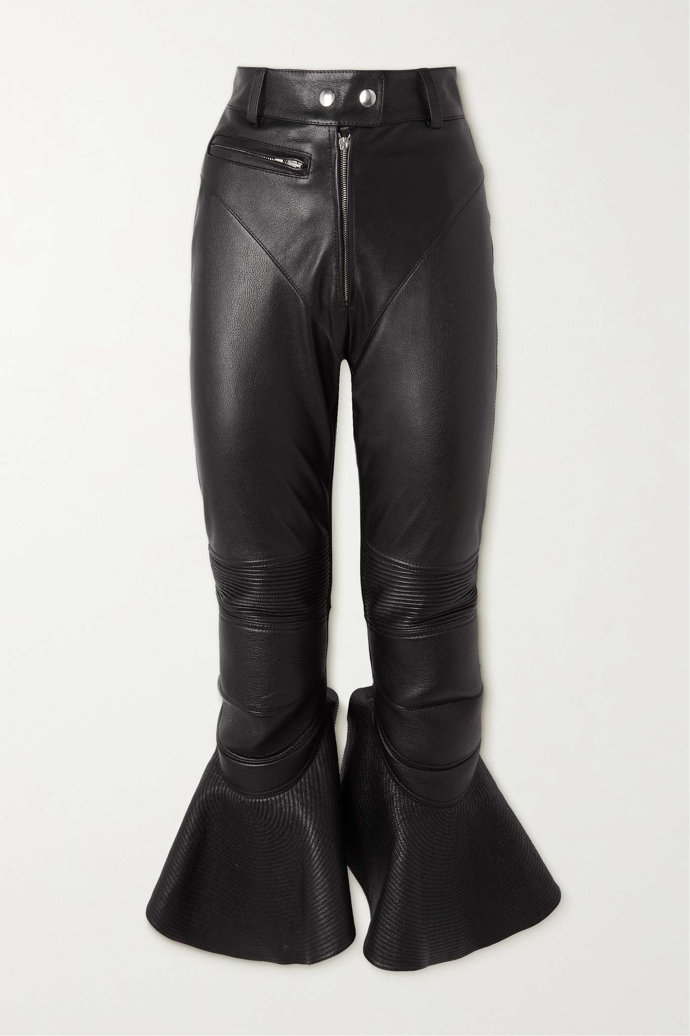 Leather flared pants - 1