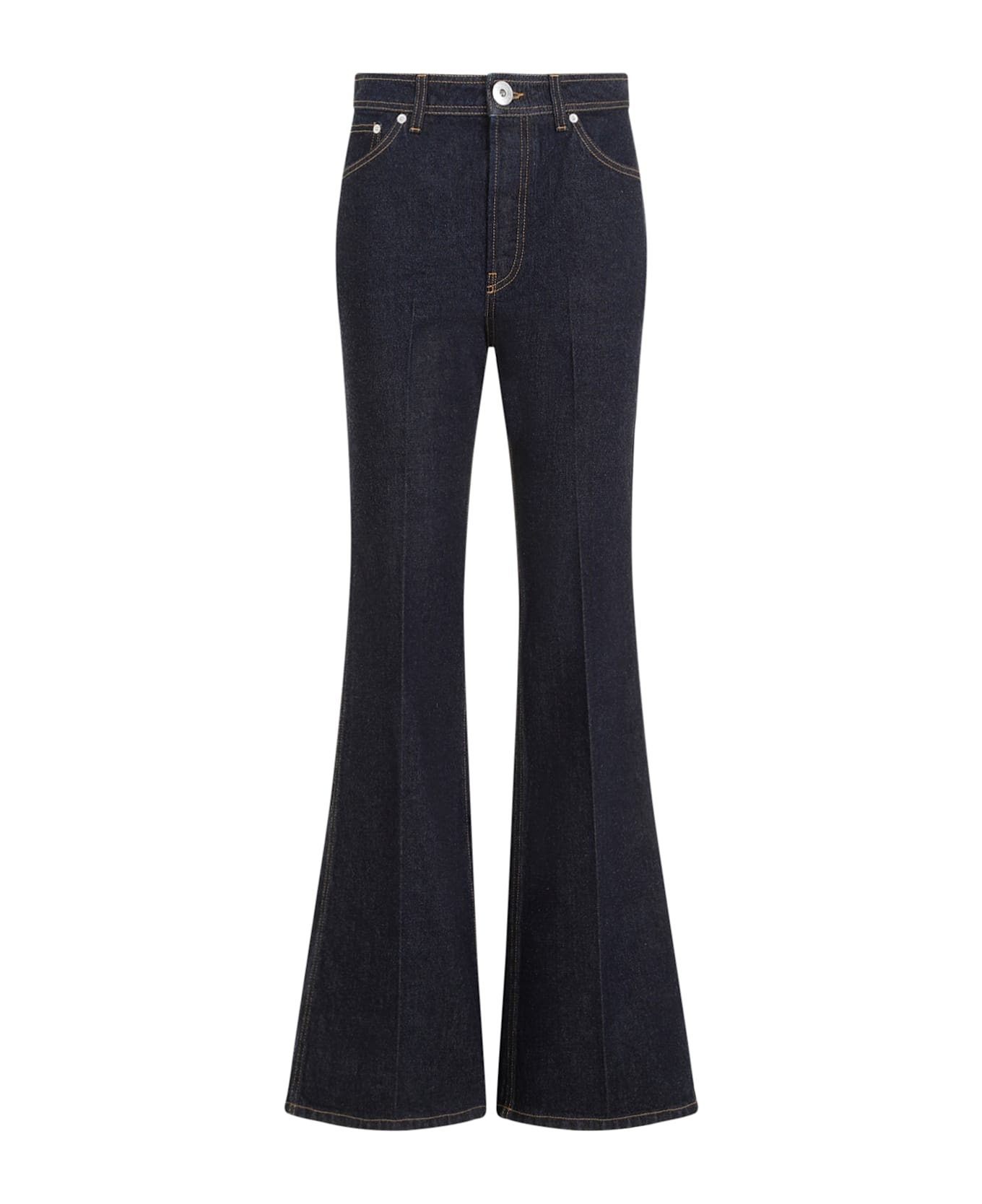 Wide Leg Denim Trousers - 2