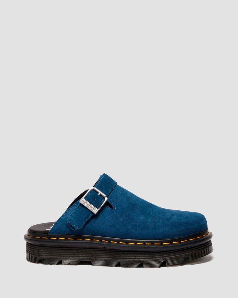 Zebzag Suede Slingback Platform Mules 1