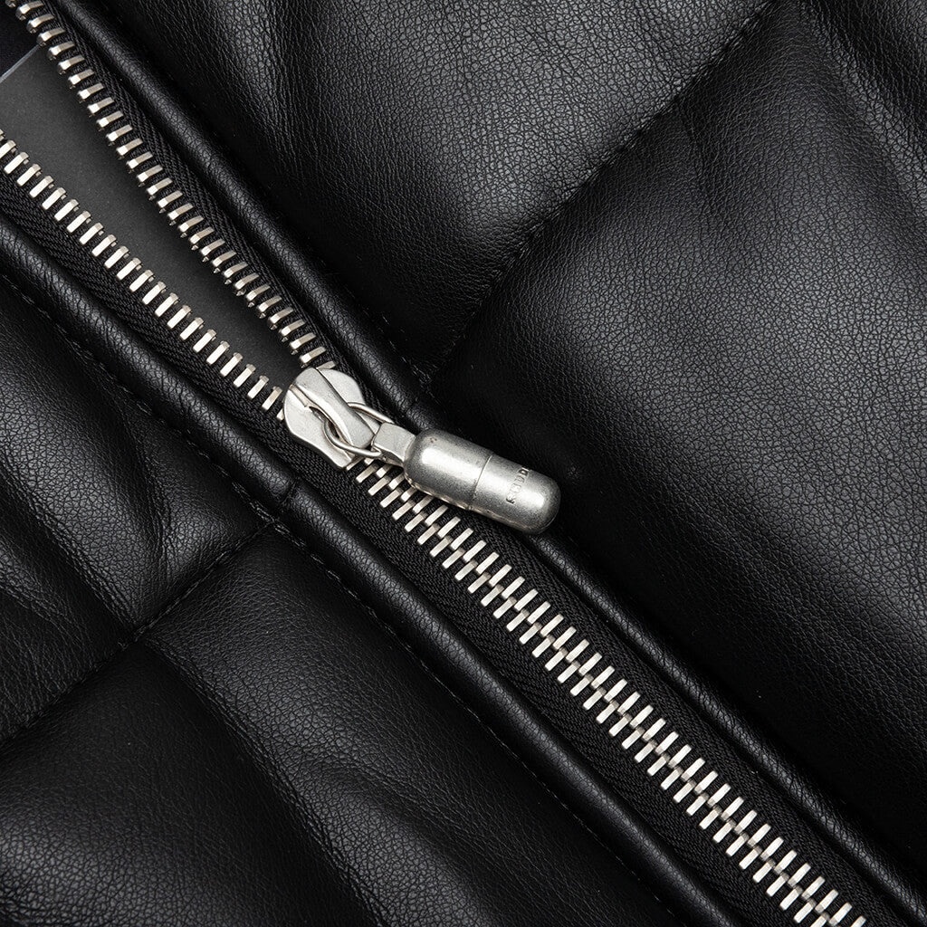 RHUDE EMBOSSED PUFFER JACKET - BLACK - 3