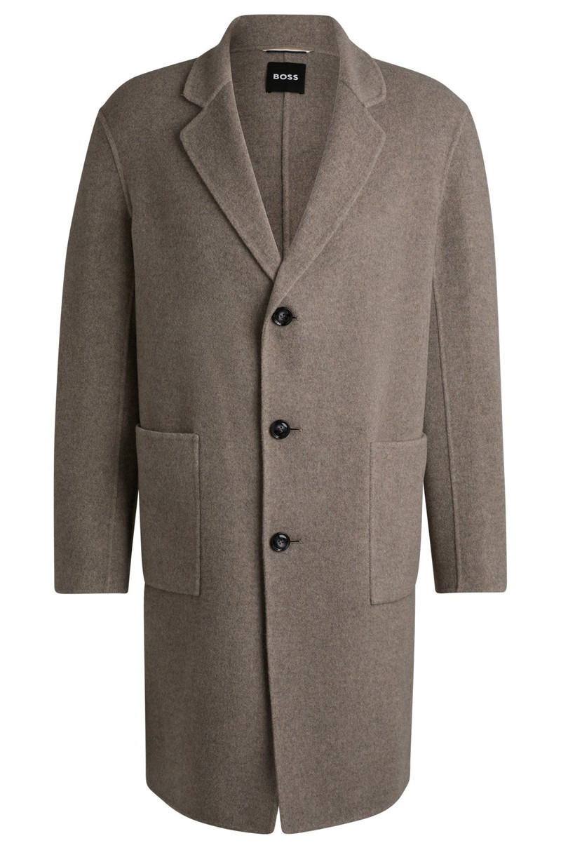 RELAXED-FIT COAT IN A MICRO-PATTERNED WOOL BLEND 1