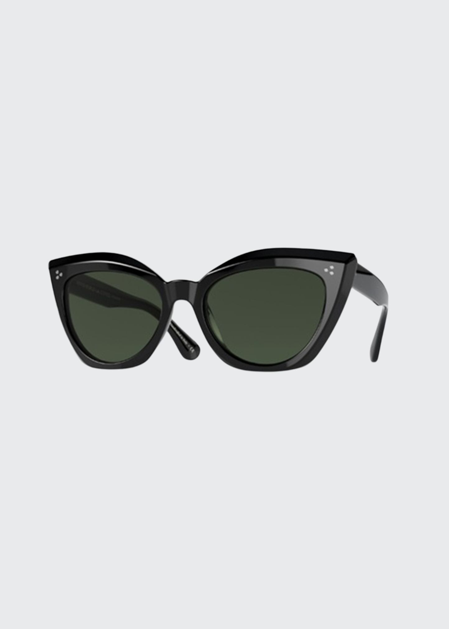 Laiya Dramatic Acetate Cat-Eye Sunglasses - 1