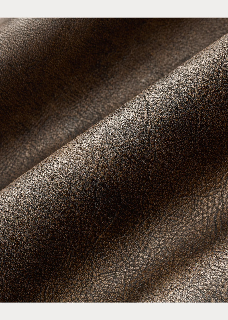 Shearling-Paneled Leather Jacket 7