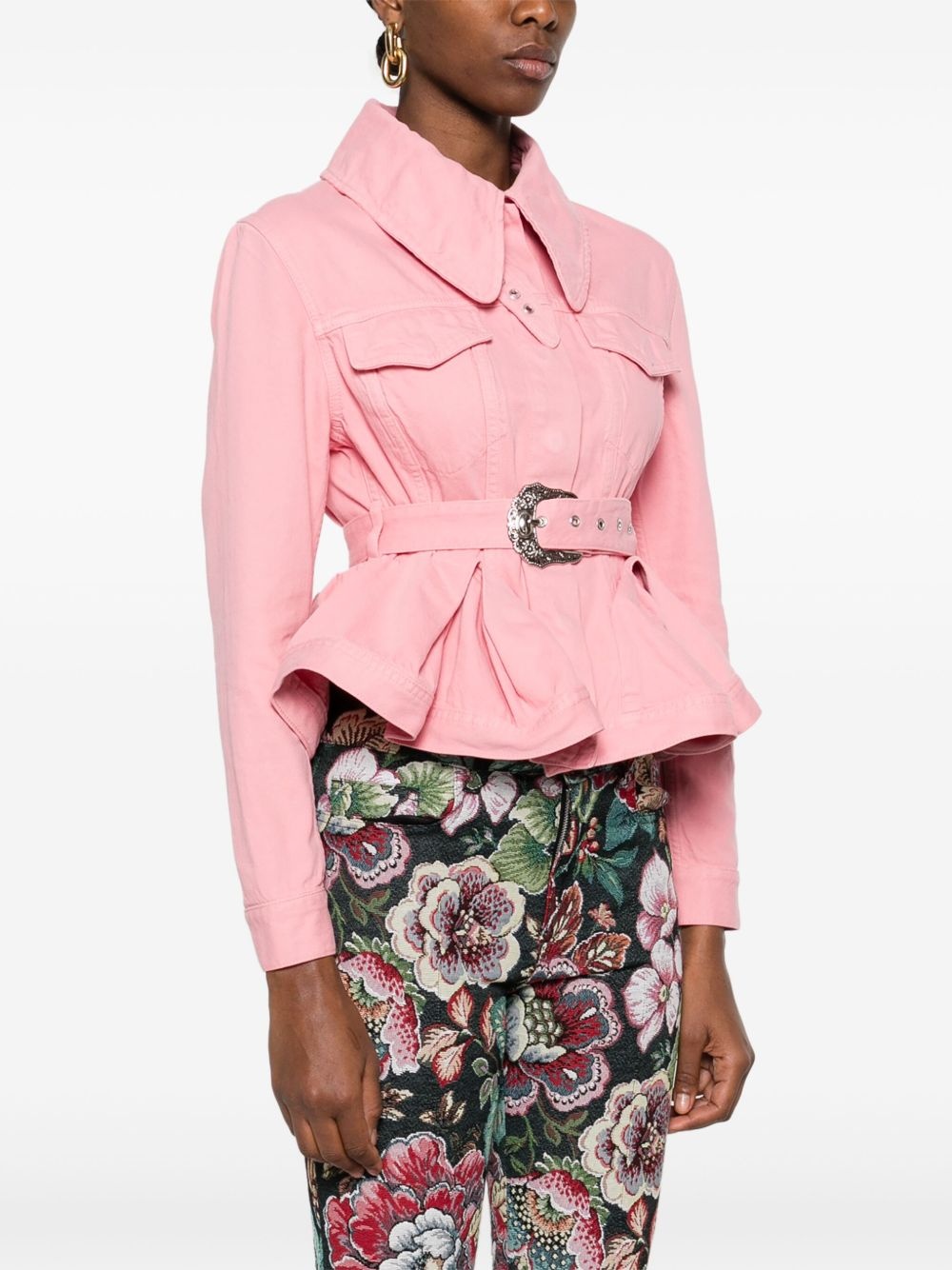 belted jacket - 3