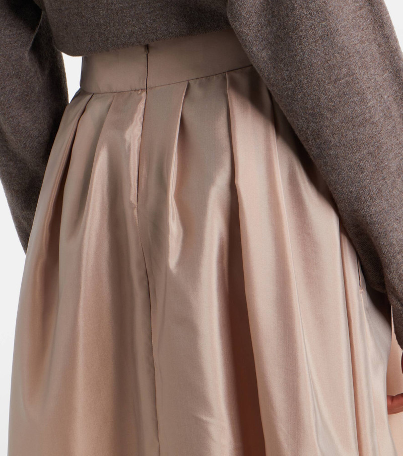 Effetto pleated taffeta midi skirt 6