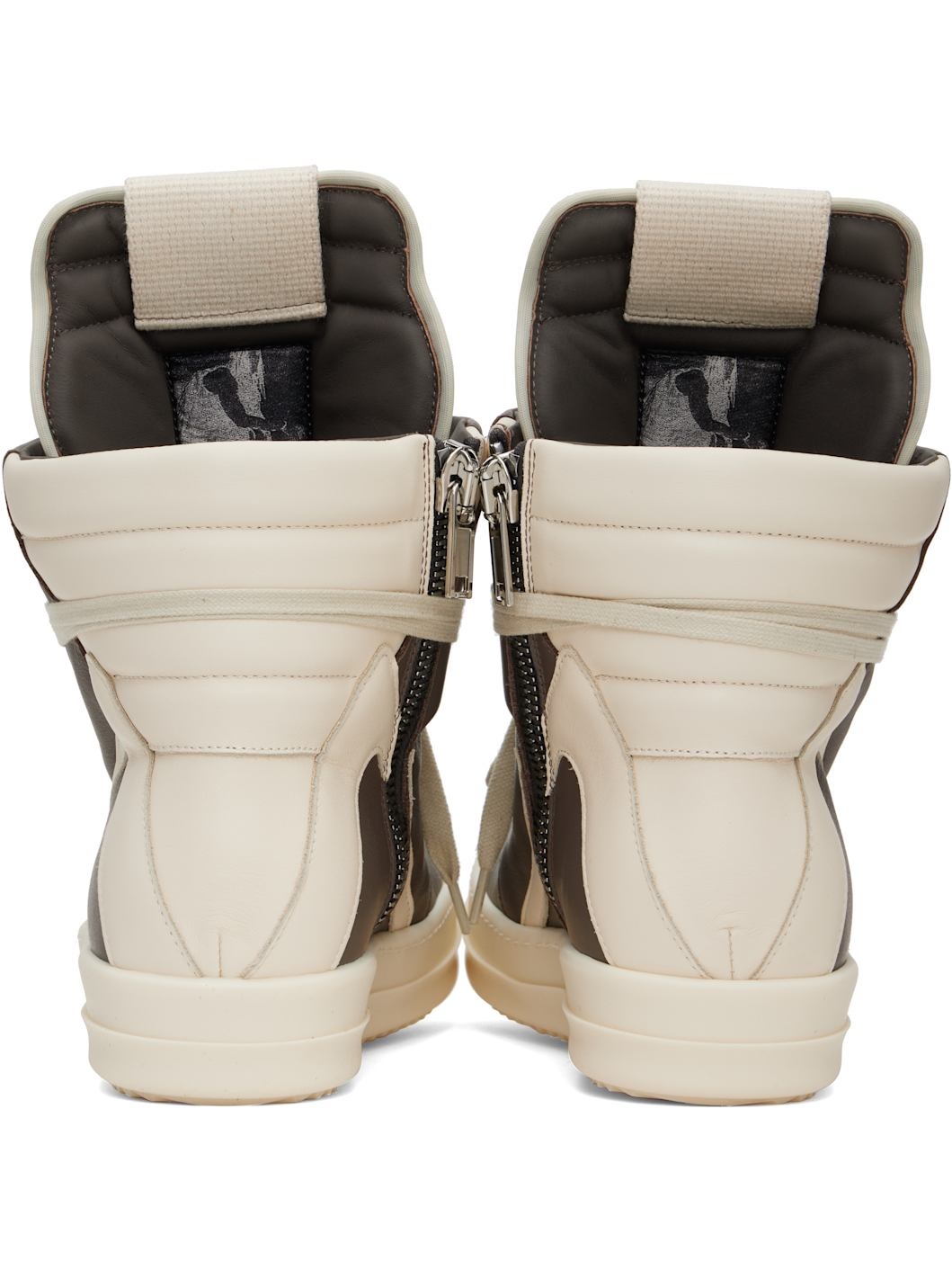 Gray & Off-White Hollywood Geobasket Sneakers - 2