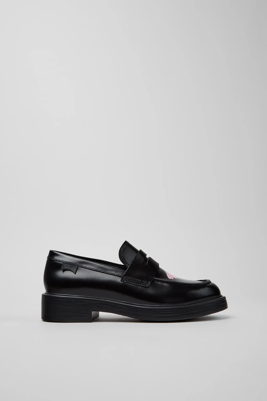 Twins Black Leather Shoes for Women. - 1