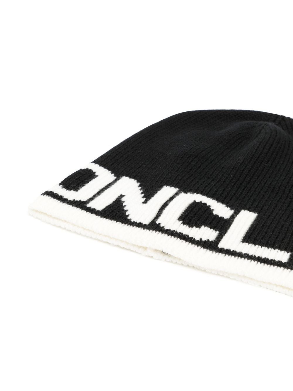 logo intarsia-knit wool beanie - 2