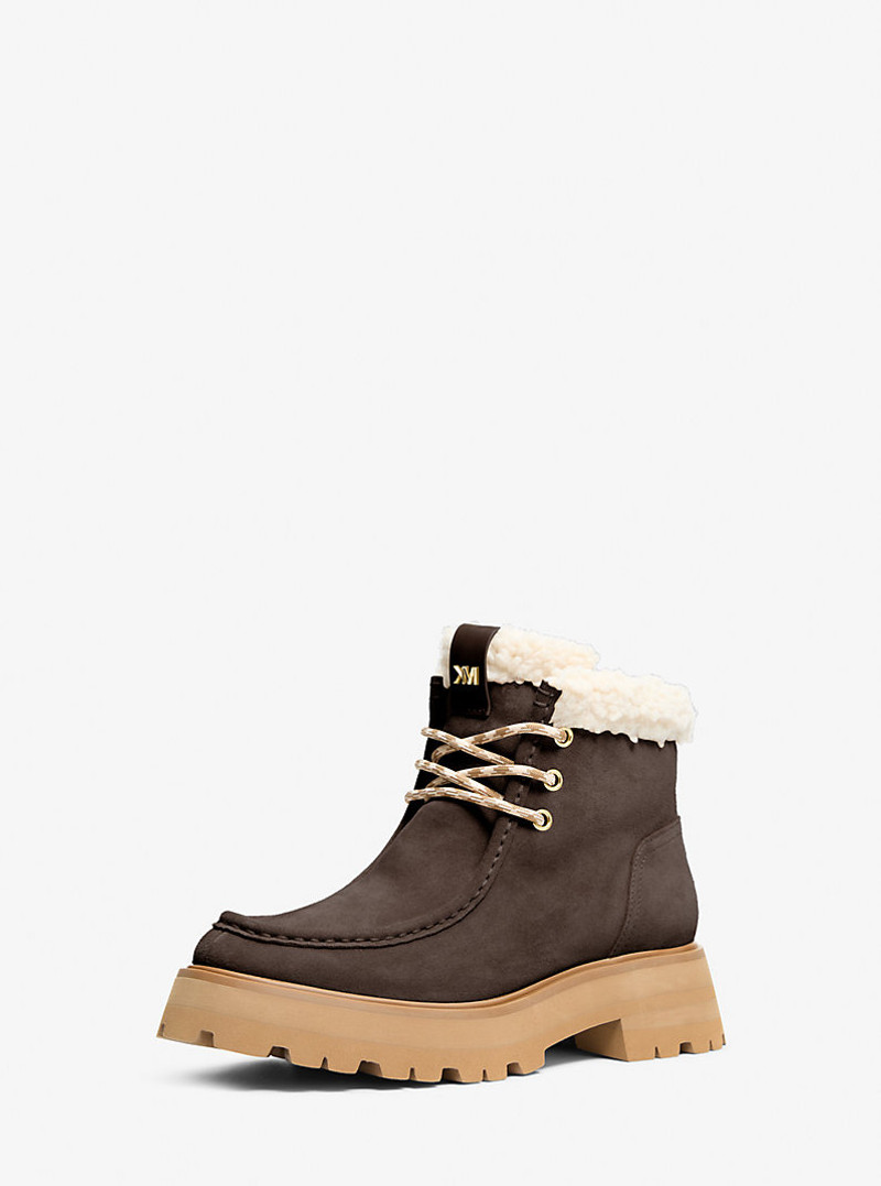 MICHAEL KORS Cade Fleece-Lined Suede Ankle Boot outlook
