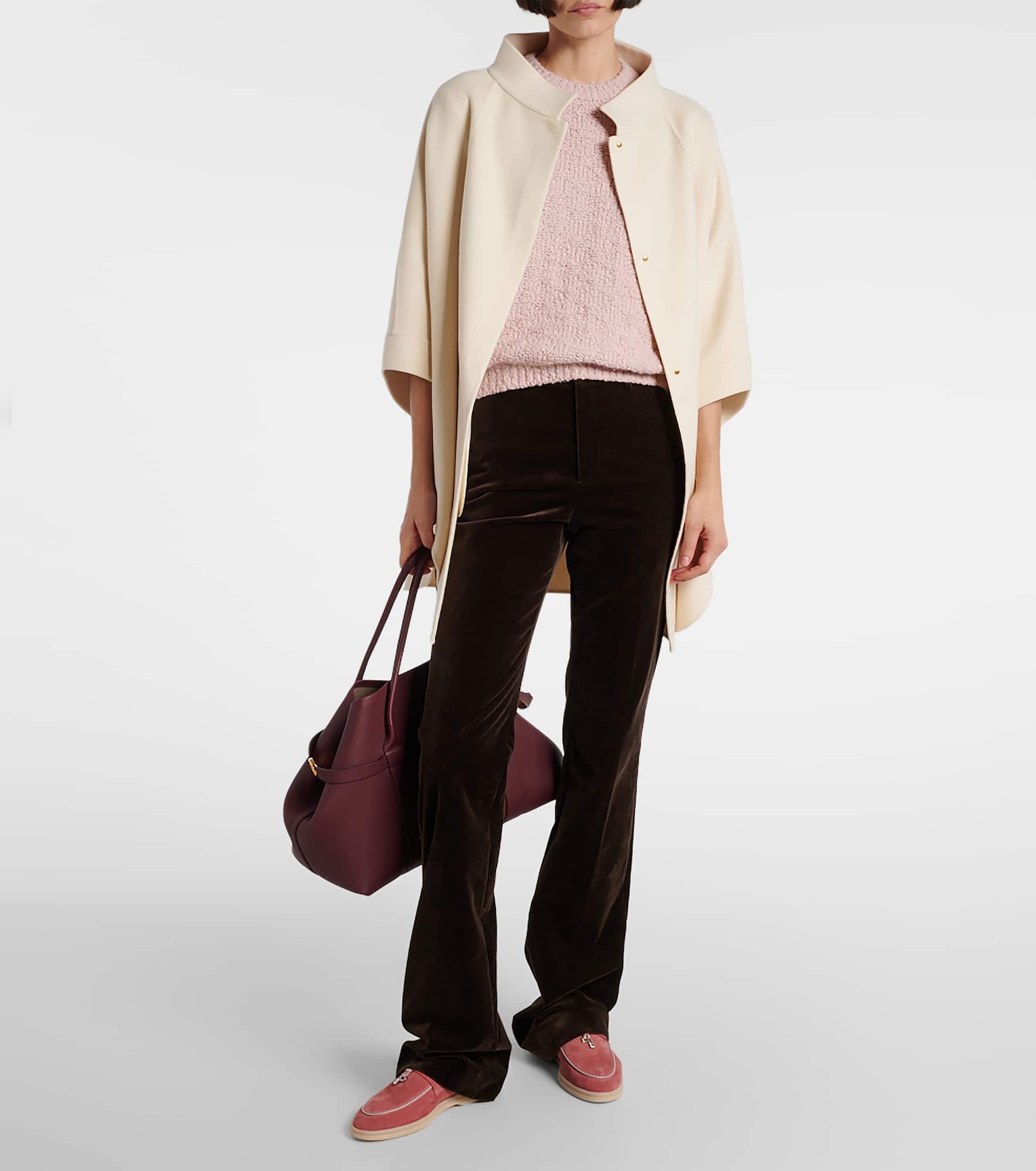 Gaby cotton velvet straight pants - 2