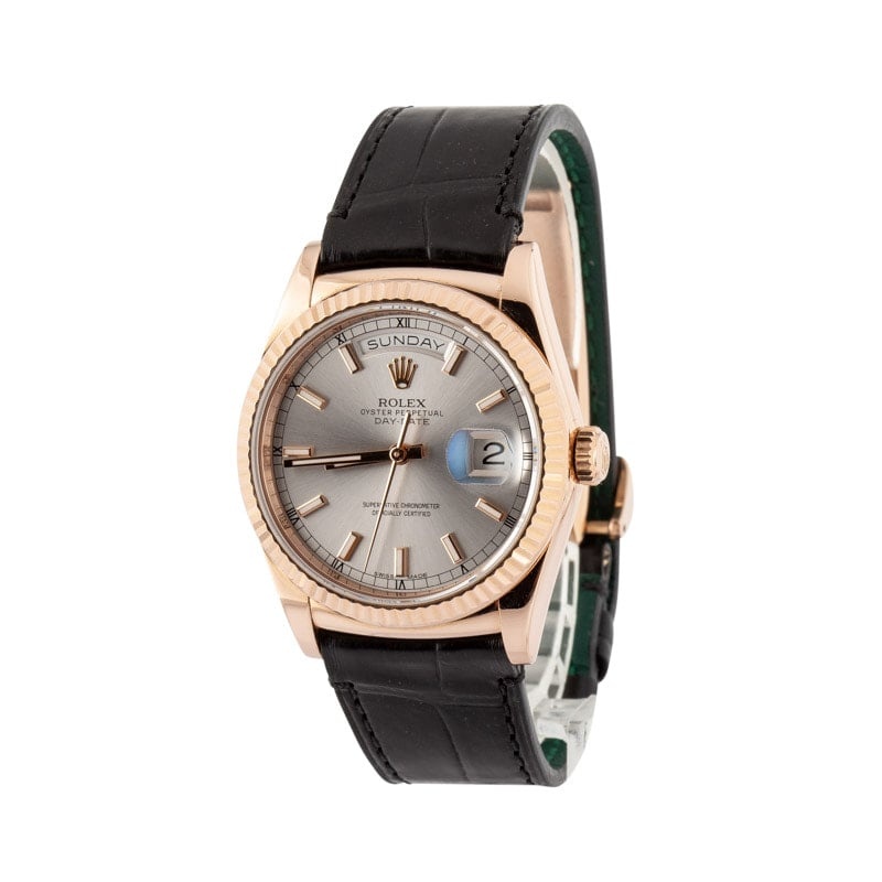 Rolex Day-Date 36 Ref 118135 18k Everose Gold - 2