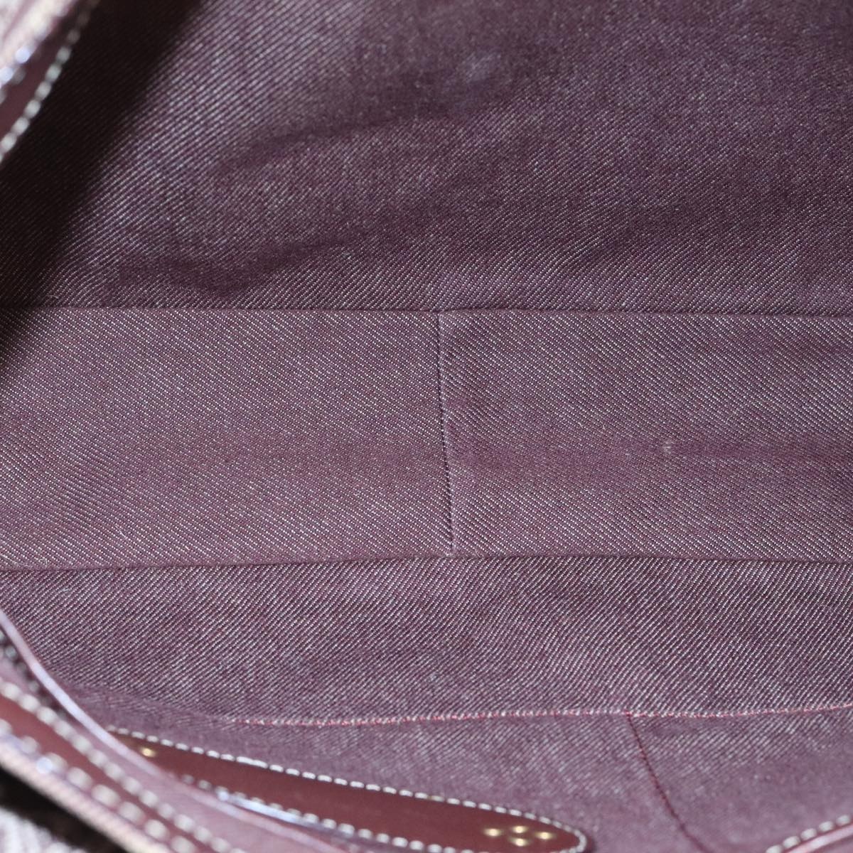 CELINE Paris Macadam Canvas Shoulder Bag Bordeaux - 10