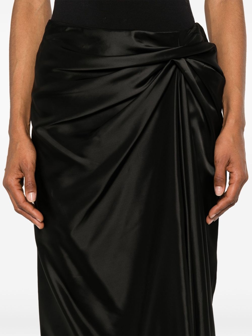 satin midi dress - 5